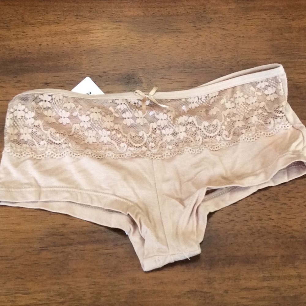 NWT Beige Cotton Panties